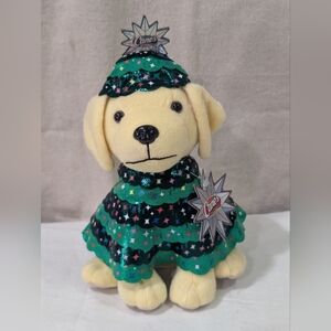 NWT Raising Canes Rockefeller Tree Plush Puppy Dog Stuffed Animal Christmas 2023